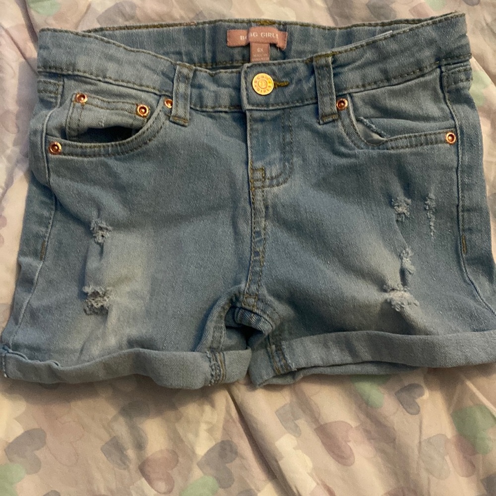 BCBG girls denim shorts